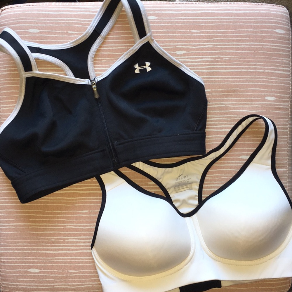 Pair of 2 Sports Bras: Under Armour and NIKE